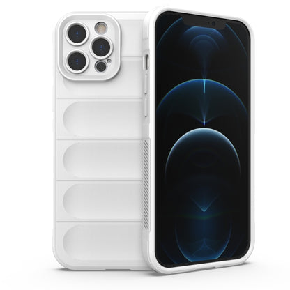 For iPhone 12 Pro Max Magic Shield TPU + Flannel Phone Case(White) by buy2fix