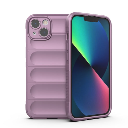 For iPhone 13 Magic Shield TPU + Flannel Phone Case(Purple) - iPhone 13 Cases by buy2fix | Online Shopping UK | buy2fix