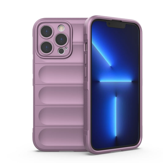 For iPhone 13 Pro Magic Shield TPU + Flannel Phone Case (Purple) - iPhone 13 Pro Cases by buy2fix | Online Shopping UK | buy2fix