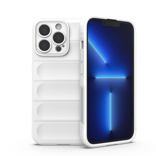 For iPhone 13 Pro Magic Shield TPU + Flannel Phone Case (White) - iPhone 13 Pro Cases by buy2fix | Online Shopping UK | buy2fix