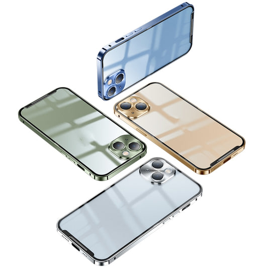 For iPhone 13 Pro Max Frosted Metal Phone Case (Blue) - iPhone 13 Pro Max Cases by buy2fix | Online Shopping UK | buy2fix