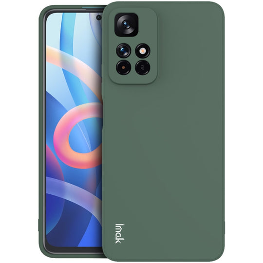 For Xiaomi Redmi Note 11 5G / Note 11T 5G IMAK UC-4 Series Straight Edge TPU Phone Case(Dark Green)