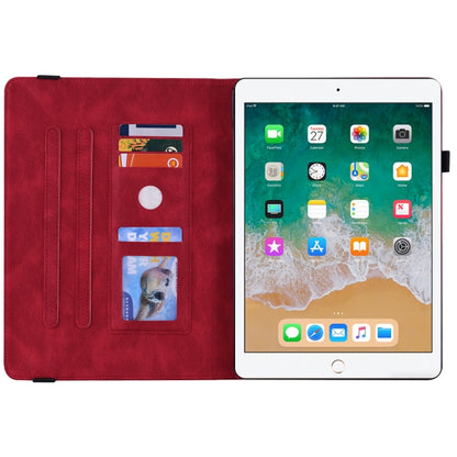 Butterfly Flower Embossed Leather Tablet Case For iPad 9.7 inch 2017 / 2018(Red) - iPad 9.7 (2018) & (2017) Cases by buy2fix | Online Shopping UK | buy2fix