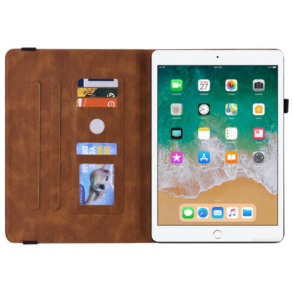 Butterfly Flower Embossed Leather Tablet Case For iPad 9.7 inch 2017 / 2018(Brown) - iPad 9.7 (2018) & (2017) Cases by buy2fix | Online Shopping UK | buy2fix