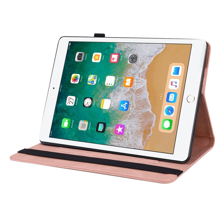 Butterfly Flower Embossed Leather Tablet Case For iPad 9.7 inch 2017 / 2018(Rose Gold) - iPad 9.7 (2018) & (2017) Cases by buy2fix | Online Shopping UK | buy2fix