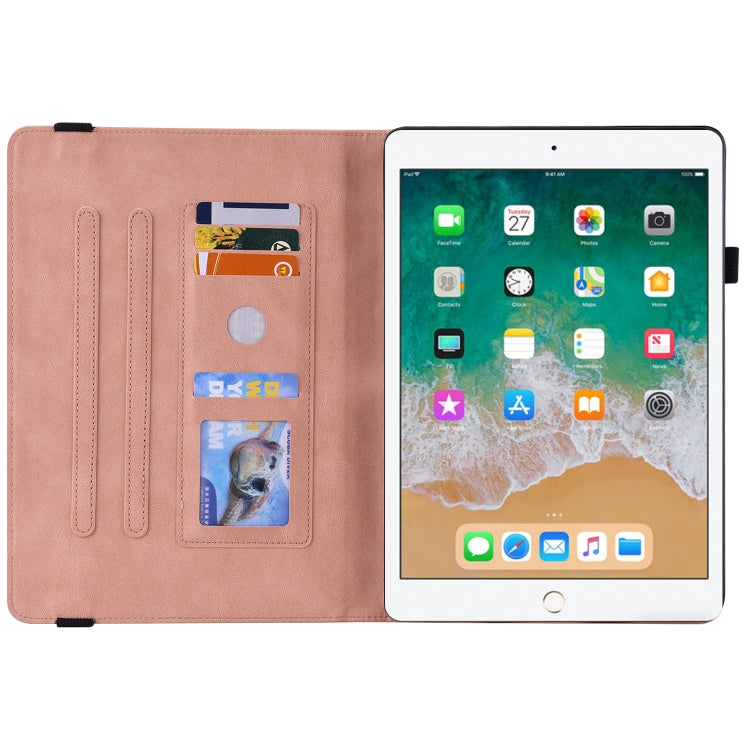 Butterfly Flower Embossed Leather Tablet Case For iPad 9.7 inch 2017 / 2018(Rose Gold) - iPad 9.7 (2018) & (2017) Cases by buy2fix | Online Shopping UK | buy2fix
