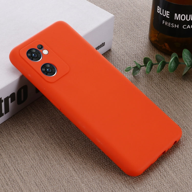 For OPPO Reno7 5G Global / Find X5 Lite Pure Color Liquid Silicone Shockproof Full Coverage Phone Case(Red) by buy2fix