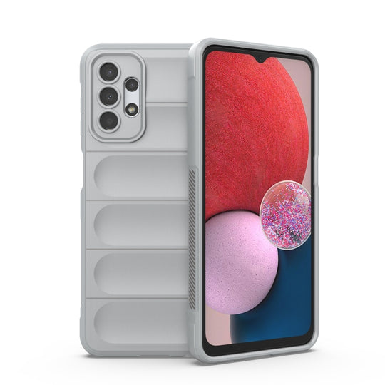 For Samsung Galaxy A13 5G / 4G Magic Shield TPU + Flannel Phone Case(Grey)