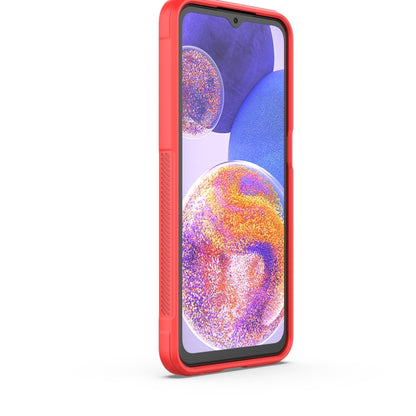 For Samsung Galaxy A23 Magic Shield TPU + Flannel Phone Case(Wine Red) by buy2fix