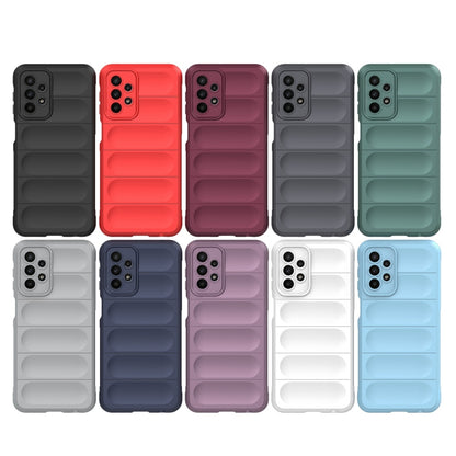 For Samsung Galaxy A23 Magic Shield TPU + Flannel Phone Case(White) by buy2fix