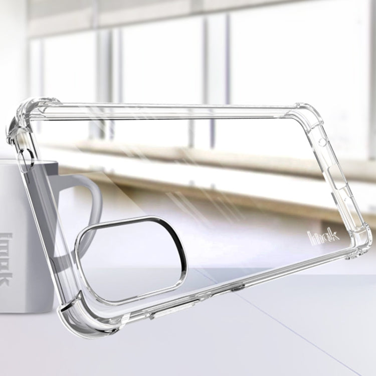 For Motorola Moto G22 4G IMAK All Coverage Shockproof Airbag TPU Case with Screen Protector(Transparent) by imak