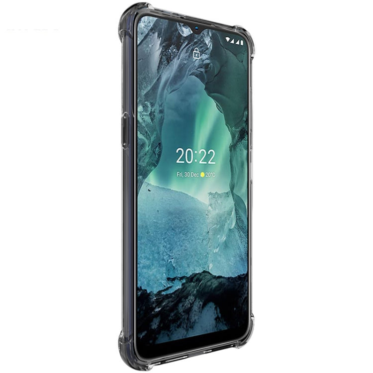 For Nokia G11 / G21 IMAK All Coverage Shockproof Airbag TPU Case with Screen Protector(Transparent Black) by imak