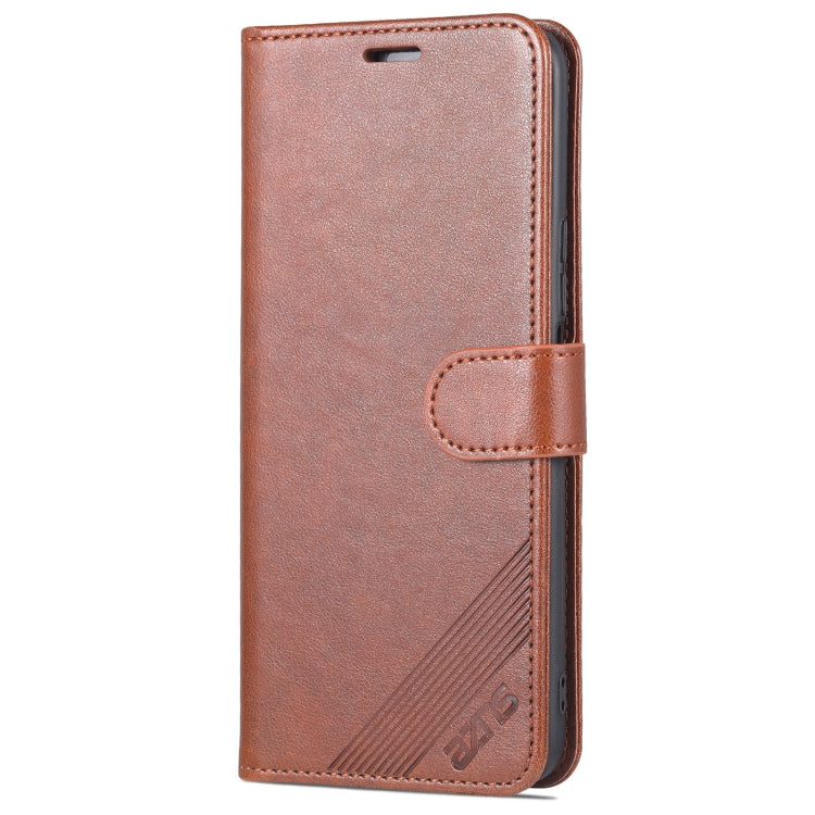 For Honor X8 / X30i AZNS Sheepskin Texture Flip Leather Phone Case(Brown) - Honor Cases by AZNS | Online Shopping UK | buy2fix