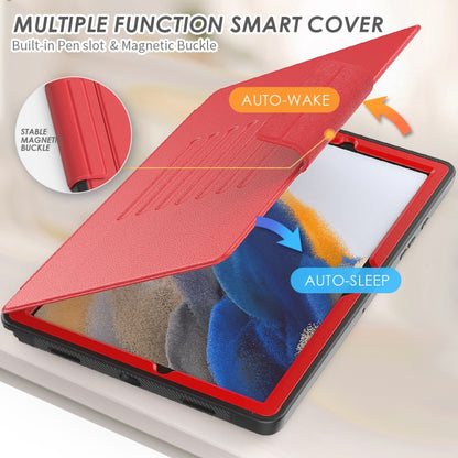 For Samsung Galaxy Tab A8 10.5 2021 Smart B Magnetic Leather Tablet Case(Red) - Other Galaxy Tab PC by buy2fix | Online Shopping UK | buy2fix