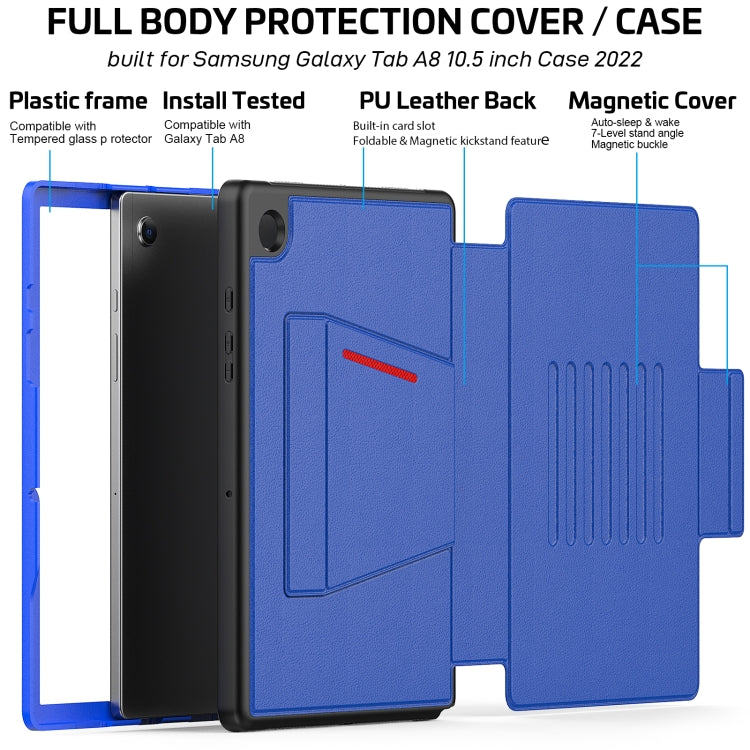 For Samsung Galaxy Tab A8 10.5 2021 Smart B Magnetic Leather Tablet Case(Blue) - Other Galaxy Tab PC by buy2fix | Online Shopping UK | buy2fix