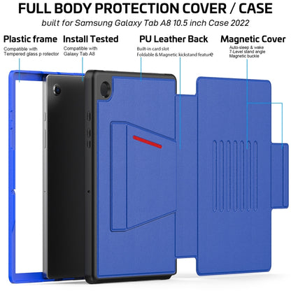For Samsung Galaxy Tab A8 10.5 2021 Smart B Magnetic Leather Tablet Case(Blue) - Other Galaxy Tab PC by buy2fix | Online Shopping UK | buy2fix