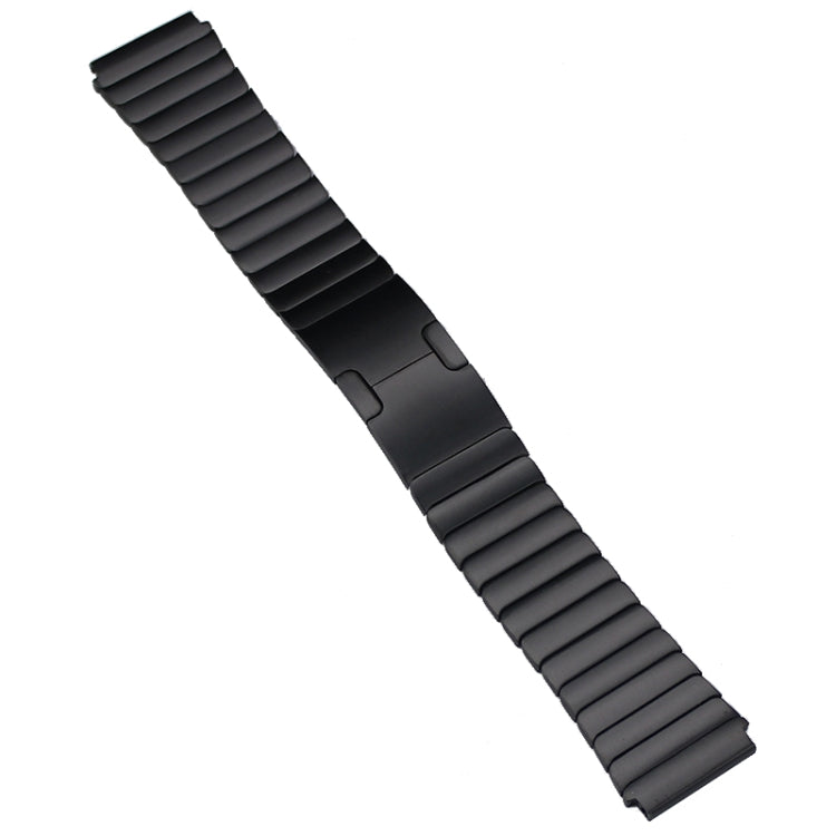 22mm Original Buckle Steel Watch Band(Black) by buy2fix