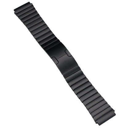 22mm Original Buckle Steel Watch Band(Black) by buy2fix
