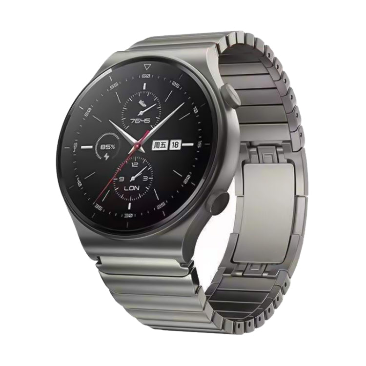 22mm Original Buckle Steel Watch Band(Grey) by buy2fix