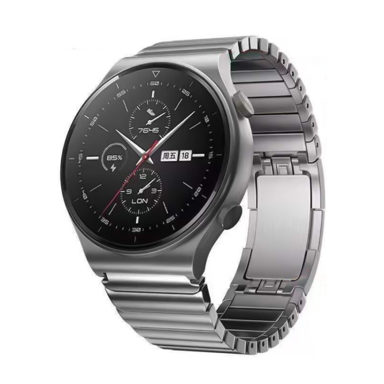 22mm Original Buckle Steel Watch Band(Silver) by buy2fix