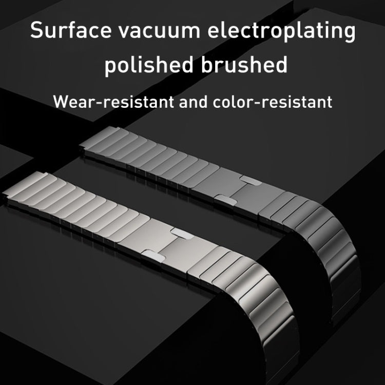 22mm Original Buckle Steel Watch Band(Grey) by buy2fix