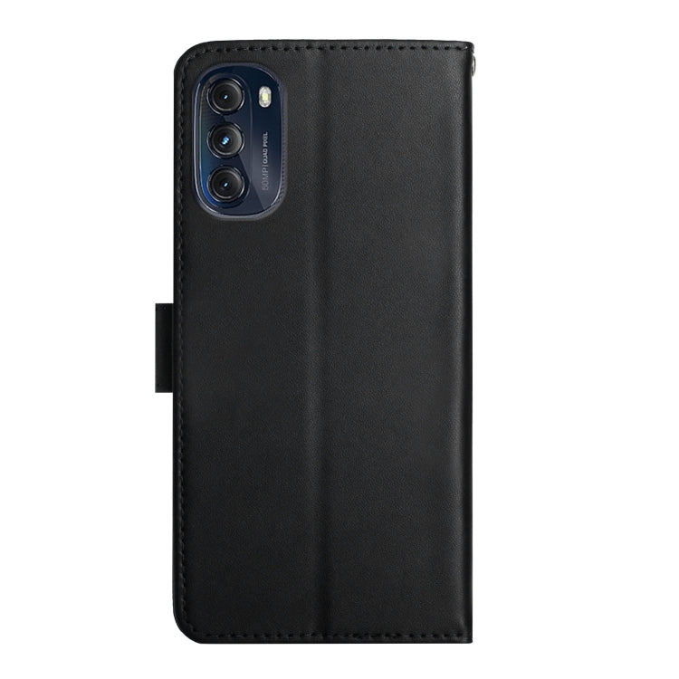 For Motorola Moto G 5G 2022 Genuine Leather Fingerprint-proof Horizontal Flip Phone Case(Black) - Motorola Cases by buy2fix | Online Shopping UK | buy2fix