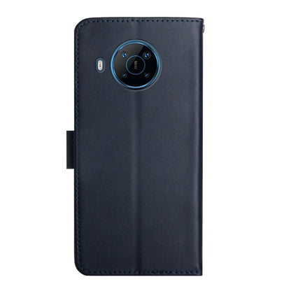 For Nokia X100 Genuine Leather Fingerprint-proof Horizontal Flip Phone Case(Blue) - Nokia Cases by buy2fix | Online Shopping UK | buy2fix