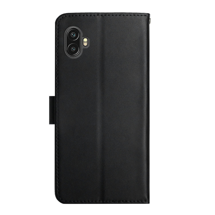 For Samsung Galaxy Xcover6 Pro Genuine Leather Fingerprint-proof Horizontal Flip Phone Case(Black) - Galaxy Phone Cases by buy2fix | Online Shopping UK | buy2fix