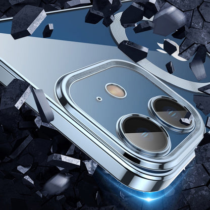 For iPhone 12 Pro MagSafe Magnetic Electroplated Phone Case(Black) by buy2fix