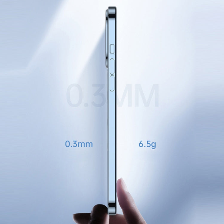 For iPhone 12 Pro Max MagSafe Magnetic Electroplated Phone Case(Sierra Blue) by buy2fix