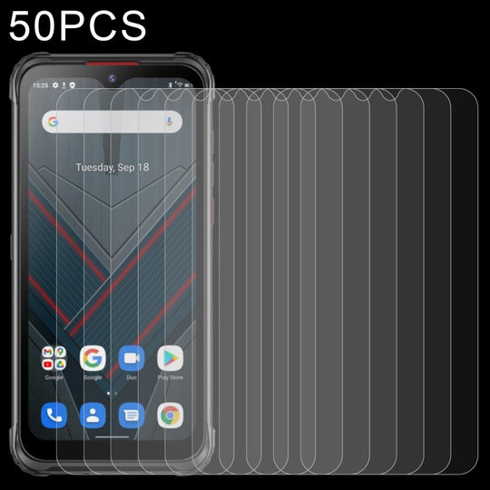 50 PCS 0.26mm 9H 2.5D Tempered Glass Film For Hotwav Cyber 7