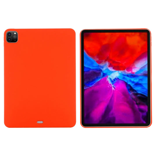 For iPad Pro 12.9 2022 / 2021 / 2020 / 2018 Pure Color Liquid Silicone Shockproof Tablet Case (Red) - iPad Pro 12.9 (2022/2021) Cases by buy2fix | Online Shopping UK | buy2fix