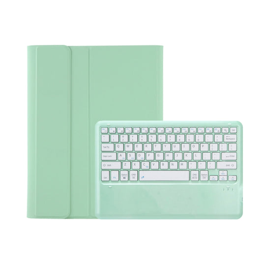C12B Detachable Pen Slot Bluetooth Keyboard Leather Tablet Case For iPad Air 13 2025 / 2024 / Pro 12.9 inch 2021/2020/2018(Mint Green) - For iPad Pro by buy2fix | Online Shopping UK | buy2fix