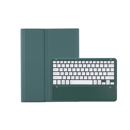 T800B Pen Slot Detachable Bluetooth Keyboard Leather Tablet Case For Samsung Galaxy Tab S8+/S7+/S7 FE(Dark Green) by buy2fix