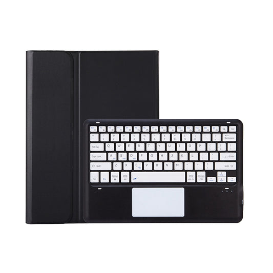 T800B-A Touch Pad Detachable Bluetooth Keyboard Leather Tablet Case For Samsung Galaxy Tab S8+/S7+/S7 FE(Black) by buy2fix