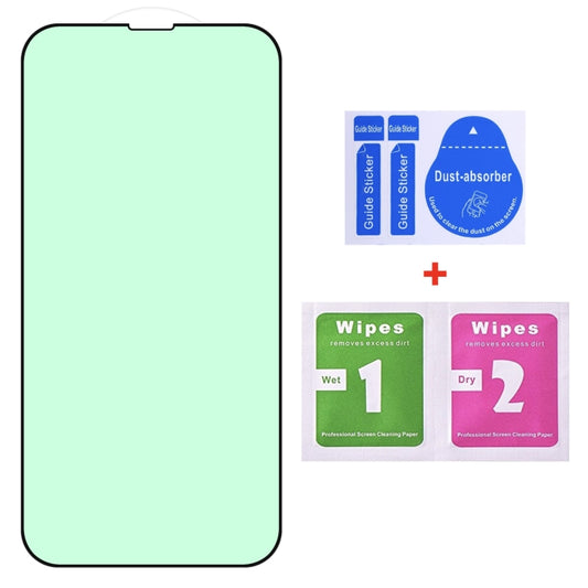 For iPhone 16e / 13 / 13 Pro Green Light Eye Protection Tempered Glass Film - iPhone 13 Tempered Glass by buy2fix | Online Shopping UK | buy2fix