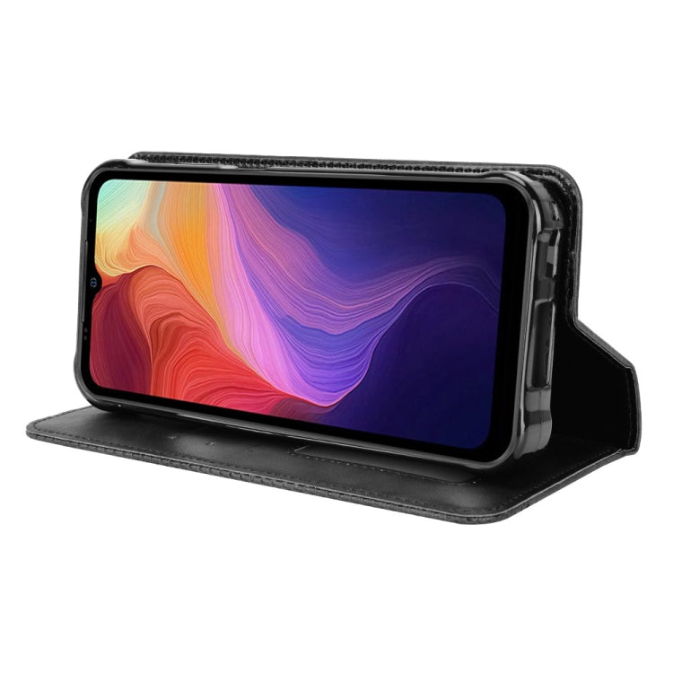 For Ulefone Power Armor 14 / 14 Pro Magnetic Buckle Retro Texture Leather Phone Case(Black) by buy2fix