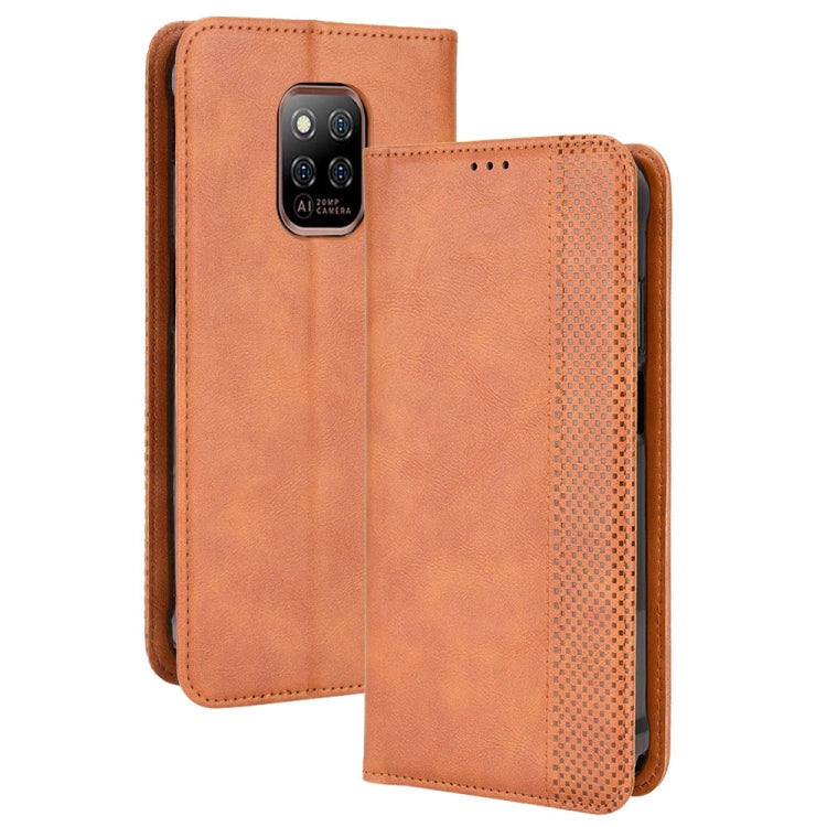 For Ulefone Power Armor 14 / 14 Pro Magnetic Buckle Retro Texture Leather Phone Case(Brown) by buy2fix
