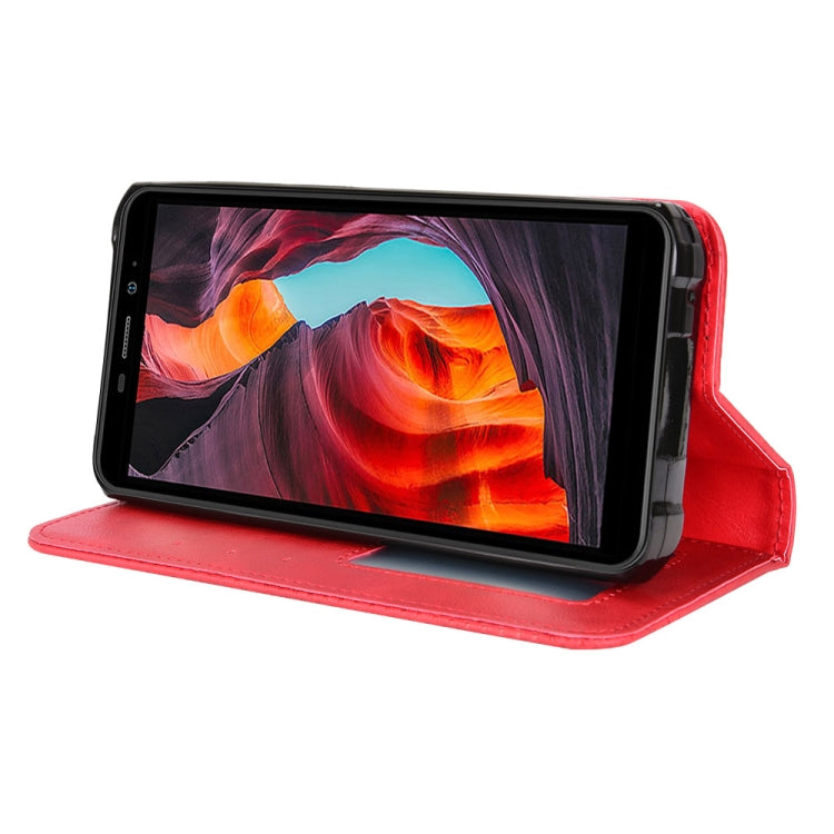 For Ulefone Armor X10 / X10 Pro Magnetic Buckle Retro Texture Leather Phone Case(Red) by buy2fix