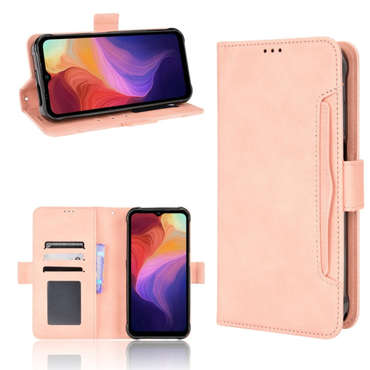 For Ulefone Power Armor 14 / 14 Pro Skin Feel Calf Texture Card Slots Leather Phone Case(Pink) by buy2fix
