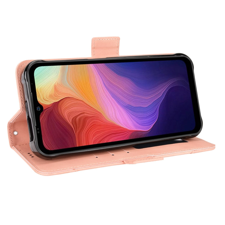 For Ulefone Power Armor 14 / 14 Pro Skin Feel Calf Texture Card Slots Leather Phone Case(Pink) by buy2fix