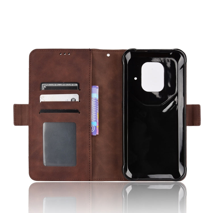 For Ulefone Power Armor 14 / 14 Pro Skin Feel Calf Texture Card Slots Leather Phone Case(Brown) by buy2fix