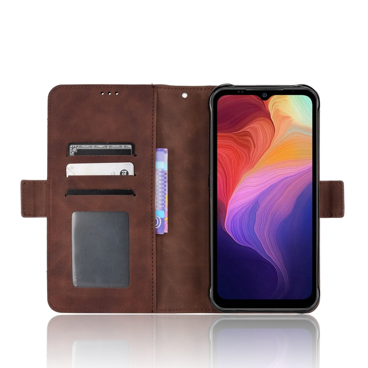 For Ulefone Power Armor 14 / 14 Pro Skin Feel Calf Texture Card Slots Leather Phone Case(Brown) by buy2fix