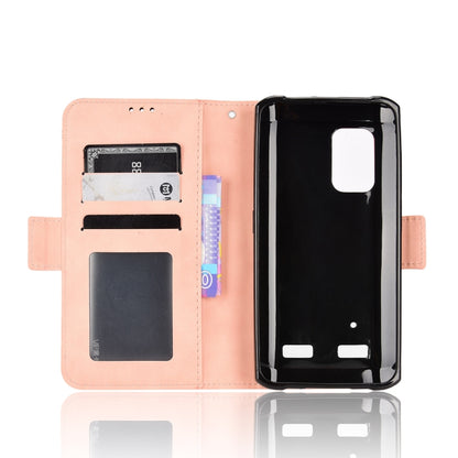 For Ulefone Armor X10 / X10 Pro Skin Feel Calf Texture Card Slots Leather Phone Case(Pink) by buy2fix