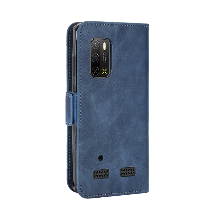 For Ulefone Armor X10 / X10 Pro Skin Feel Calf Texture Card Slots Leather Phone Case(Blue) by buy2fix