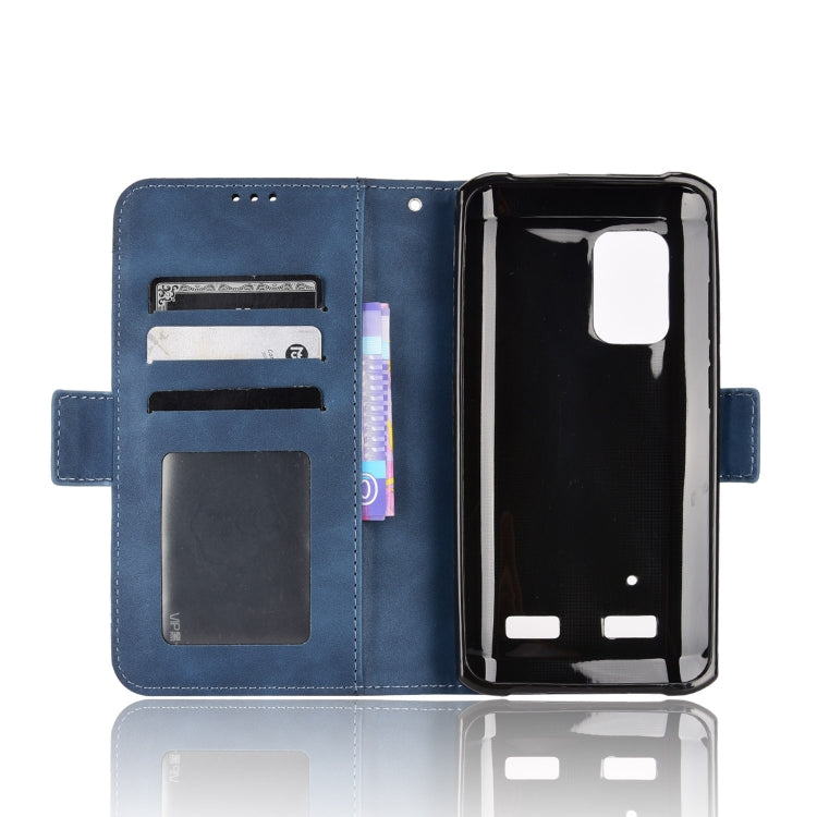 For Ulefone Armor X10 / X10 Pro Skin Feel Calf Texture Card Slots Leather Phone Case(Blue) by buy2fix