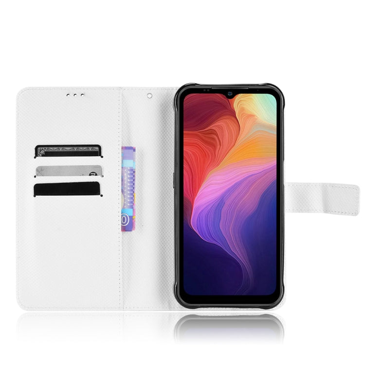 For Ulefone Power Armor 14 / 14 Pro Diamond Texture Leather Phone Case(White) by buy2fix