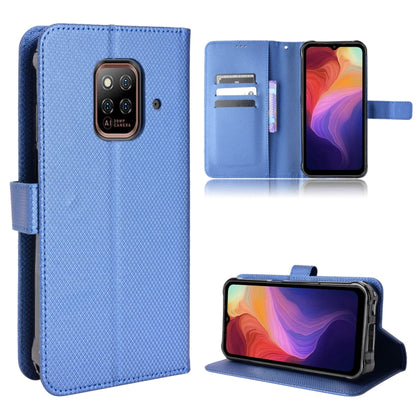 For Ulefone Power Armor 14 / 14 Pro Diamond Texture Leather Phone Case(Blue) by buy2fix