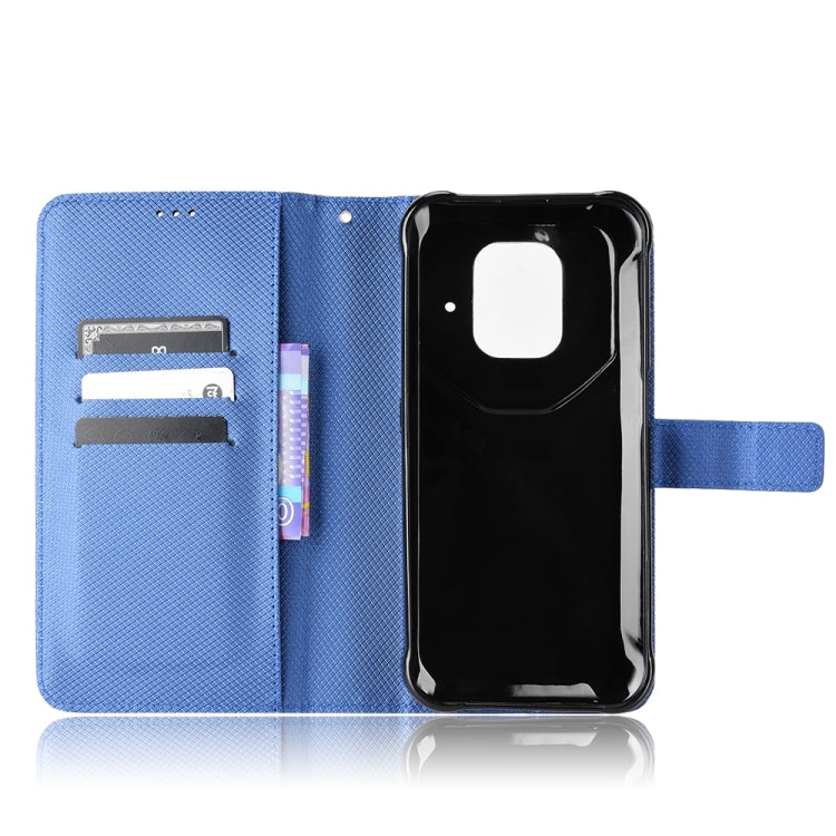 For Ulefone Power Armor 14 / 14 Pro Diamond Texture Leather Phone Case(Blue) by buy2fix