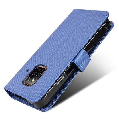 For Ulefone Power Armor 14 / 14 Pro Diamond Texture Leather Phone Case(Blue) by buy2fix